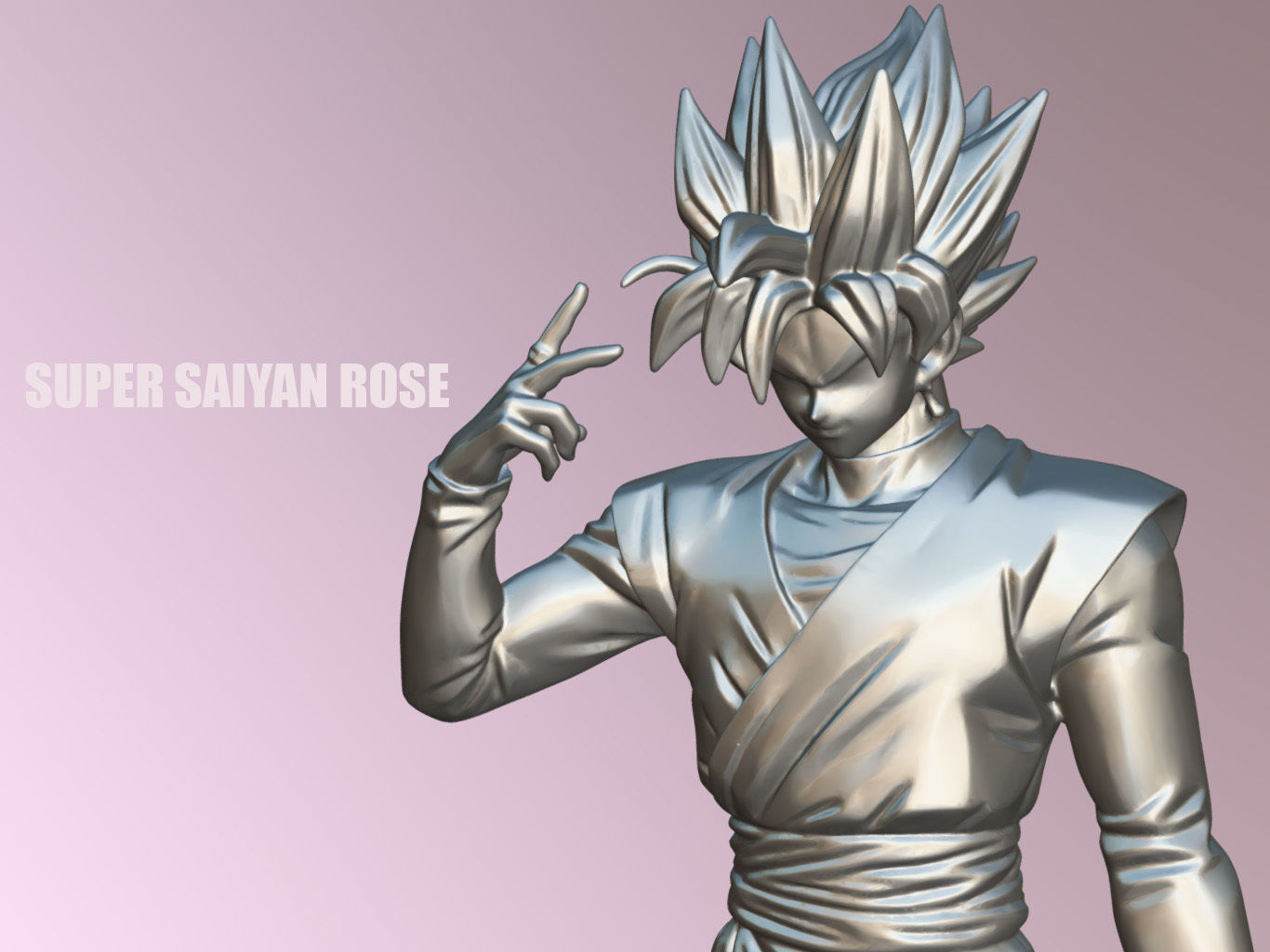 Super Saiyan Rose 3D model_15