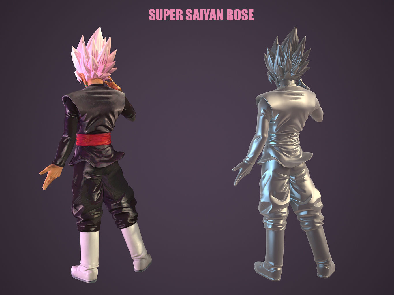 Super Saiyan Rose 3D model_6