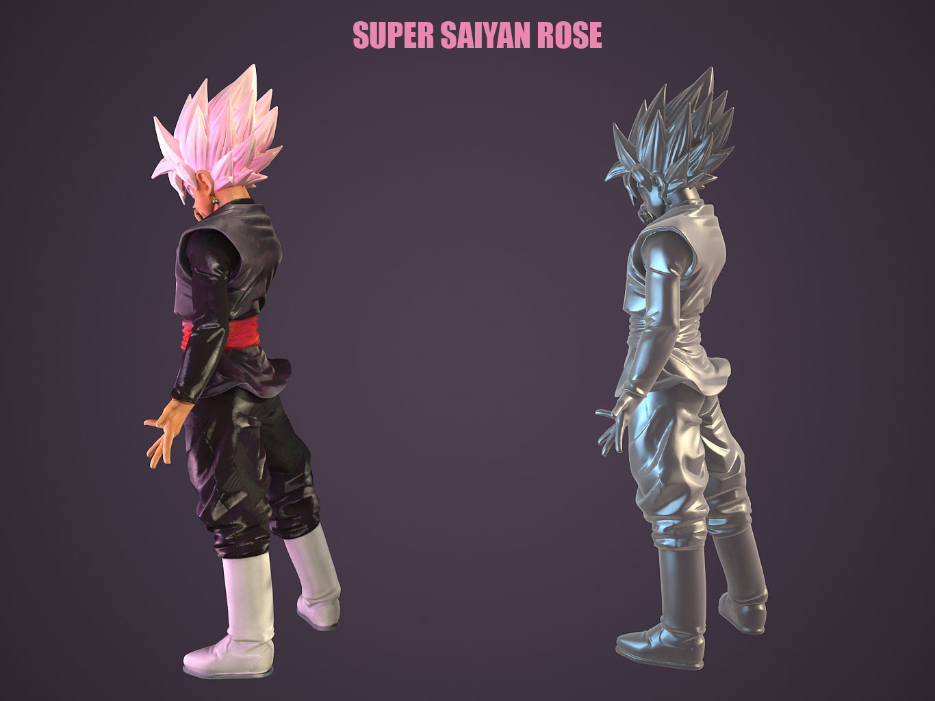 Super Saiyan Rose 3D model_5