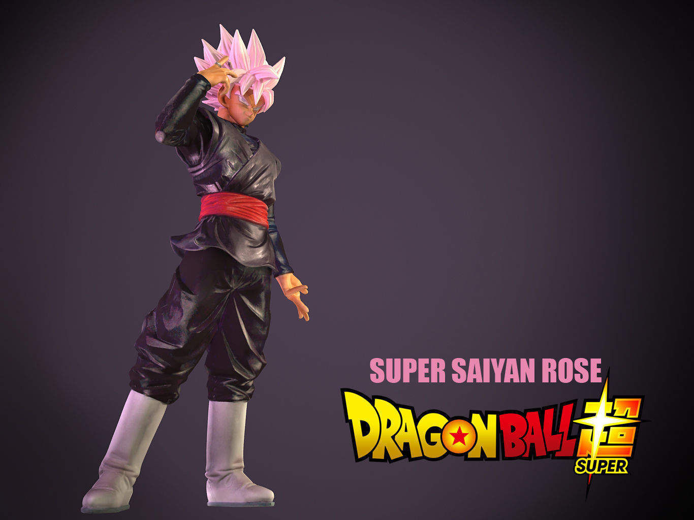 Super Saiyan Rose 3D model_1