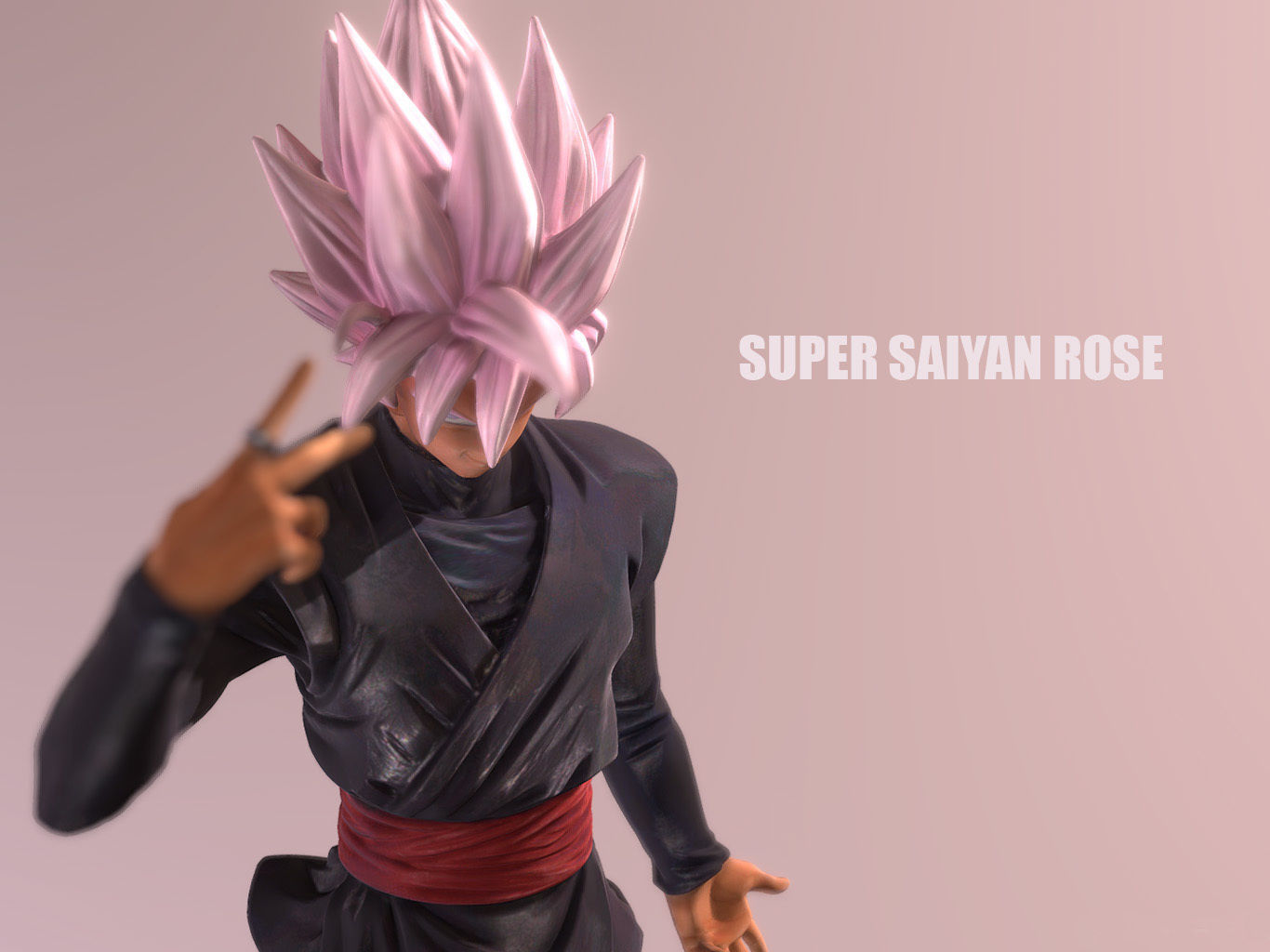 Super Saiyan Rose 3D model_11