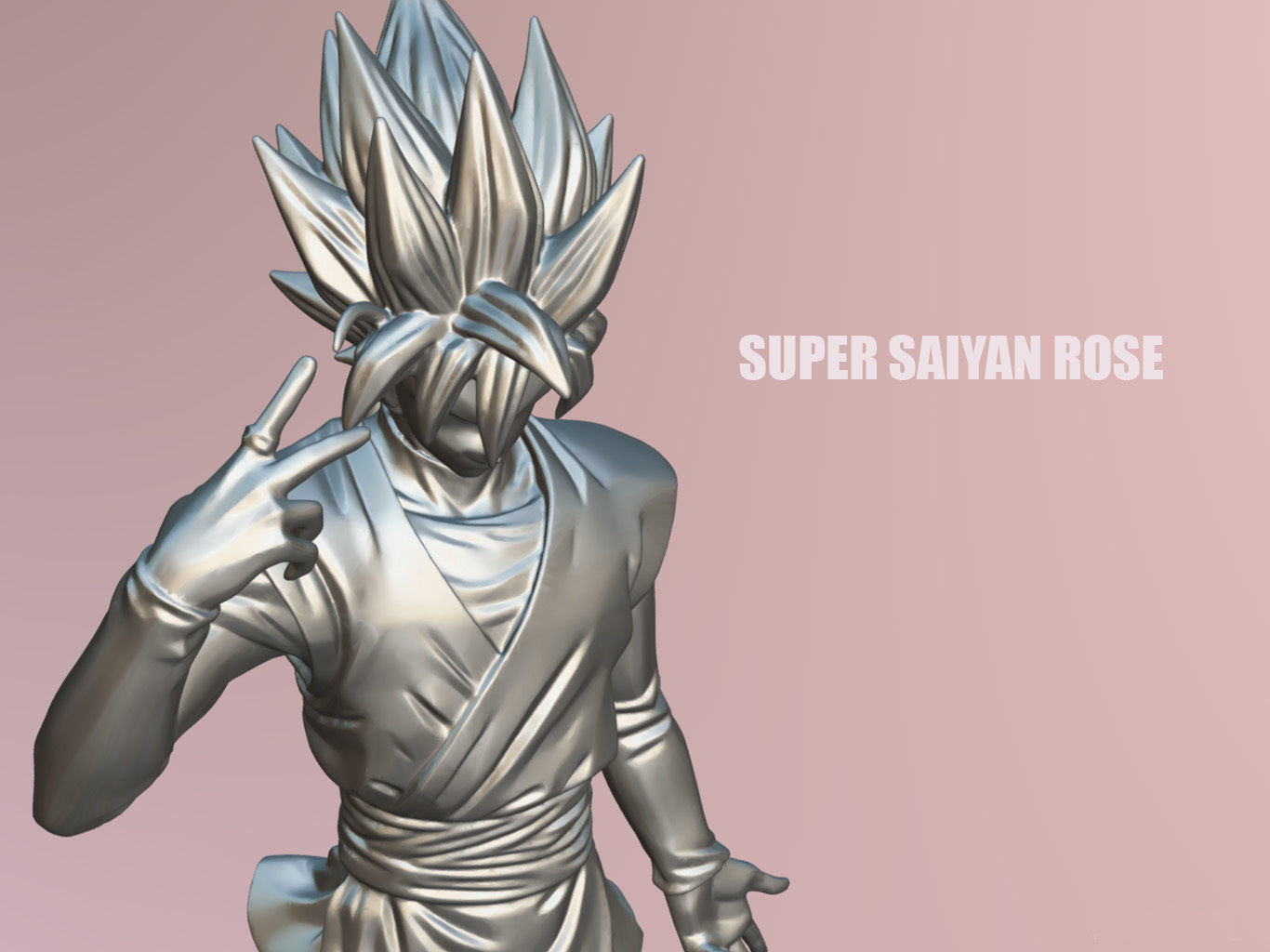 Super Saiyan Rose 3D model_12