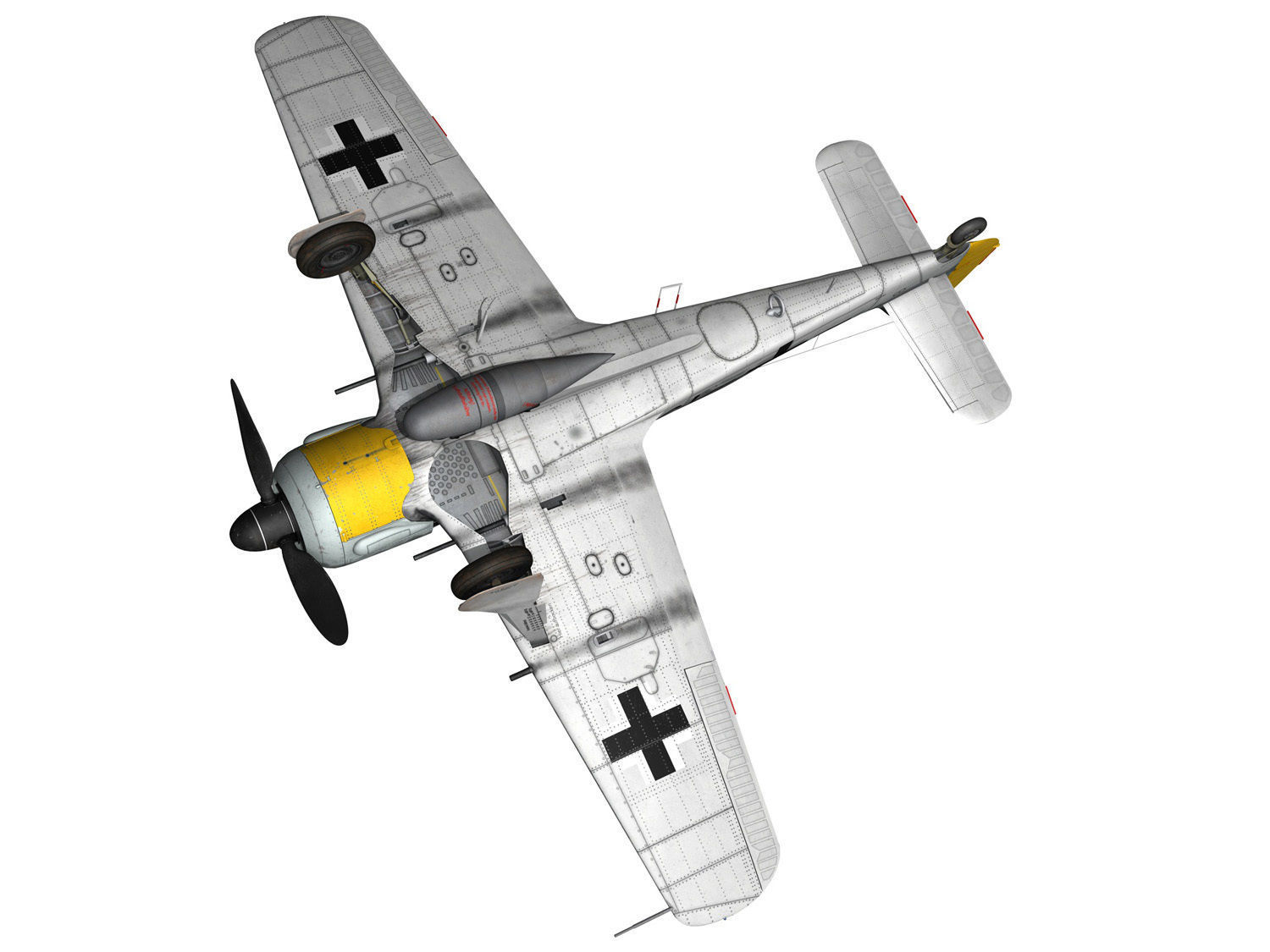 Focke Wulf - FW190 A8 - Black 13 3D model_16