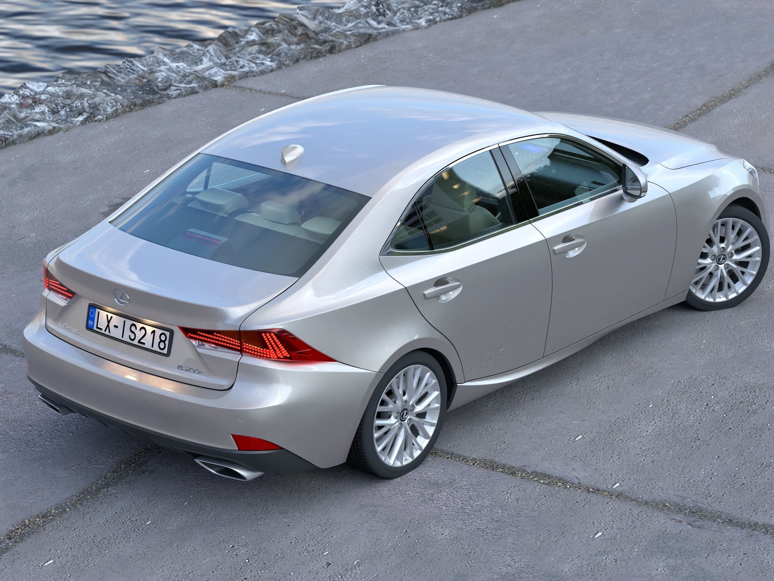 Lexus IS 2018 3D model_1