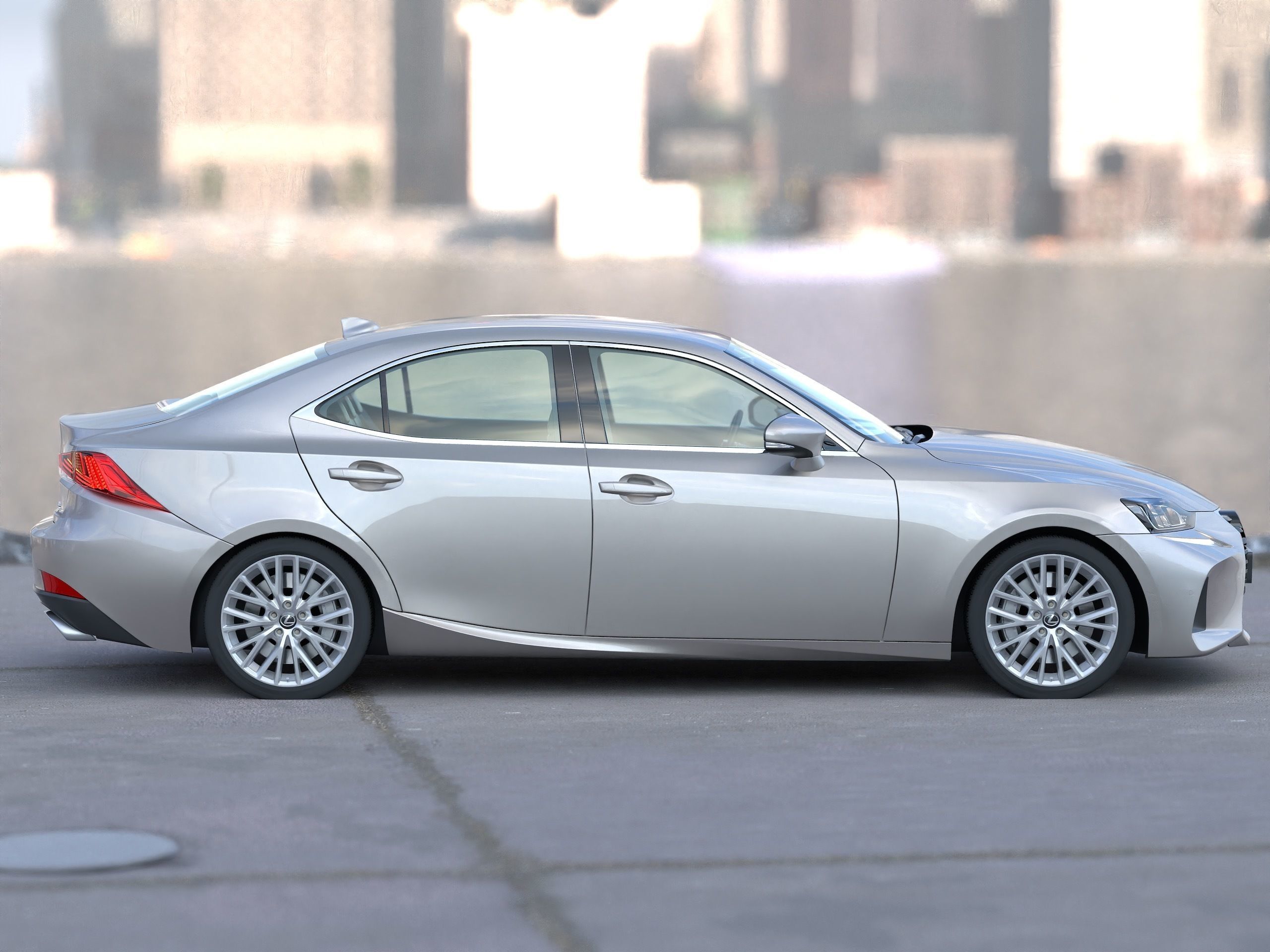Lexus IS 2018 3D model_3