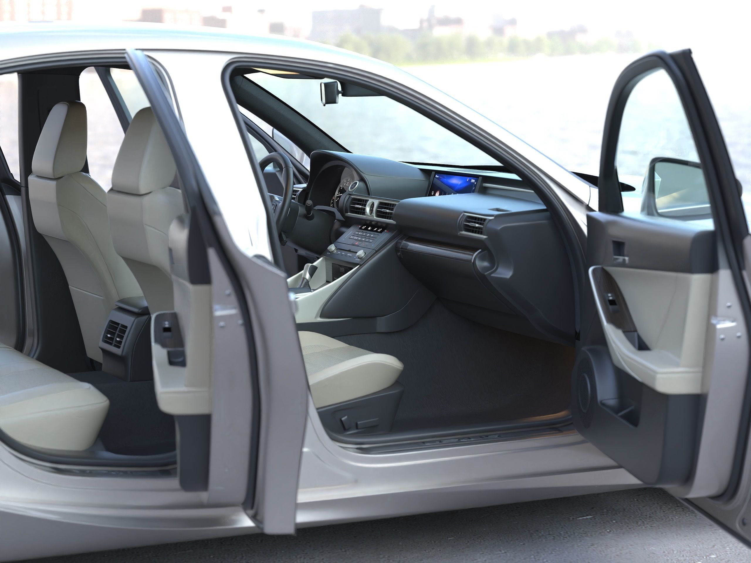 Lexus IS 2018 3D model_7
