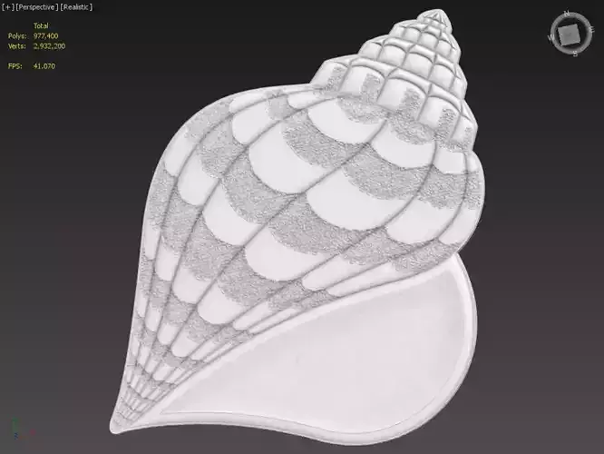 Shell Suitable for embossing Hot Foil Technique 3D model