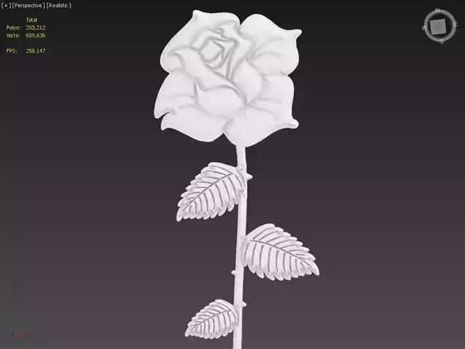 Rose Suitable for embossing Hot Foil Technique