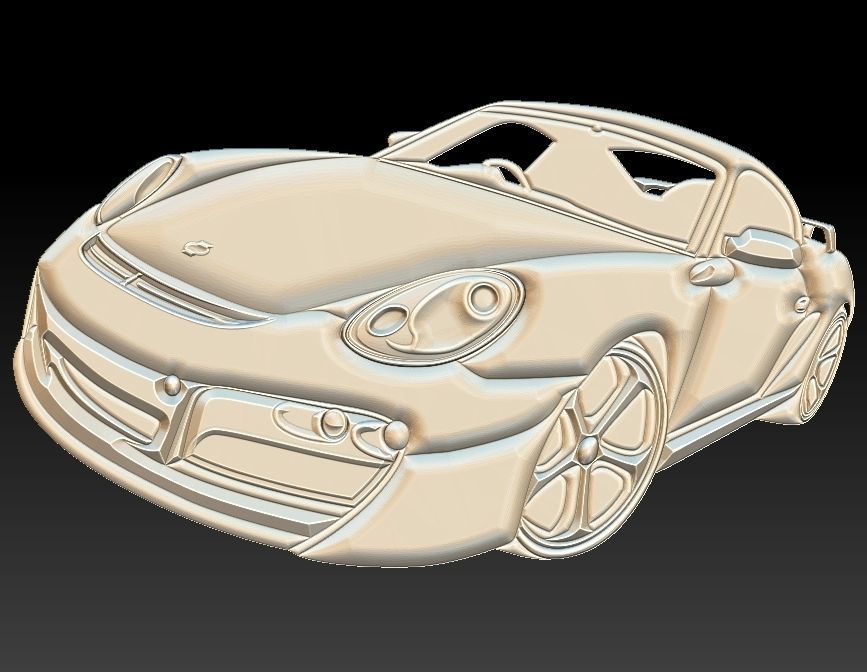 Porsche Suitable for embossing Hot Foil Technique 3D model_1