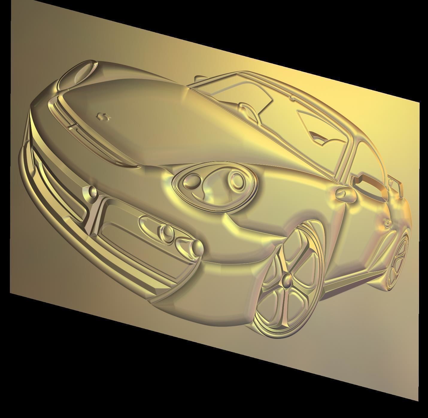 Porsche Suitable for embossing Hot Foil Technique 3D model_5