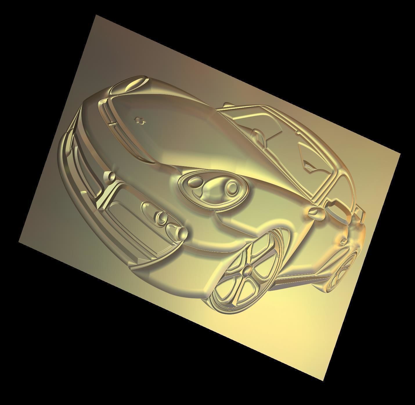 Porsche Suitable for embossing Hot Foil Technique 3D model_4