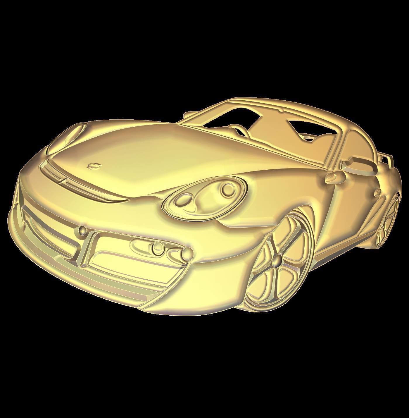 Porsche Suitable for embossing Hot Foil Technique 3D model_6