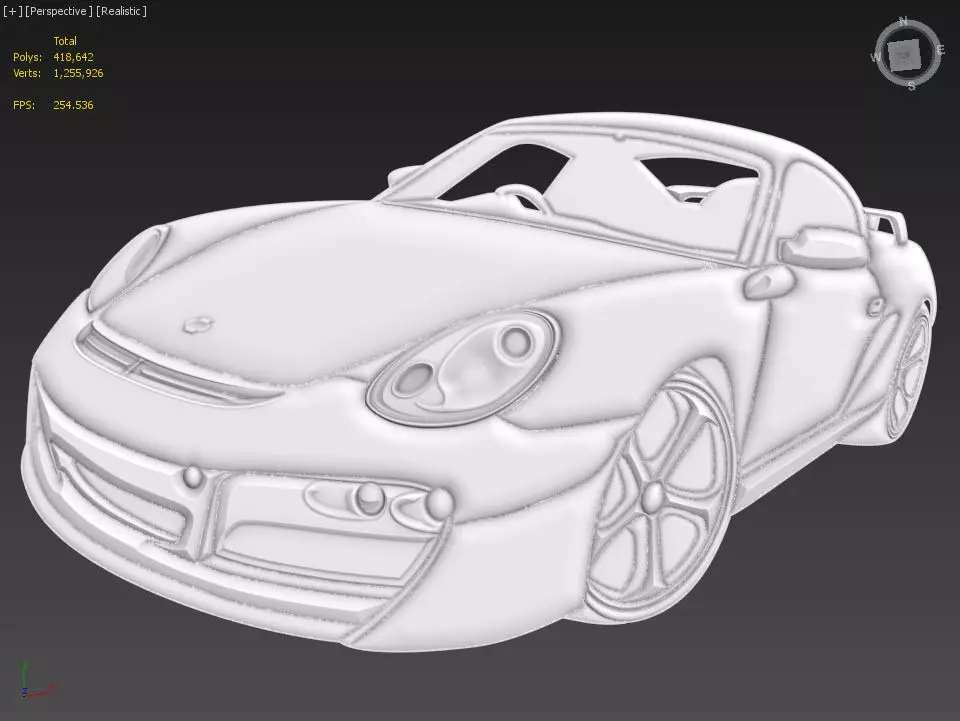 Porsche Suitable for embossing Hot Foil Technique 3D model_0