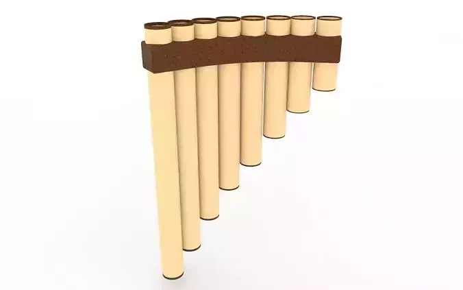 Peruvian flute Free 3D model