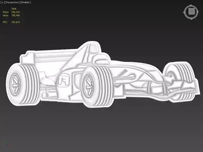 Formula 1 Suitable for embossing Hot Foil Technique 3D model