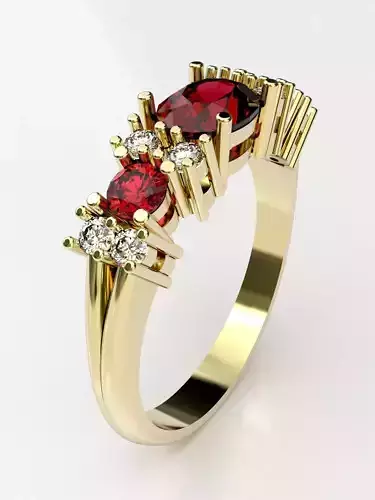  Ring Michelle  3D print model