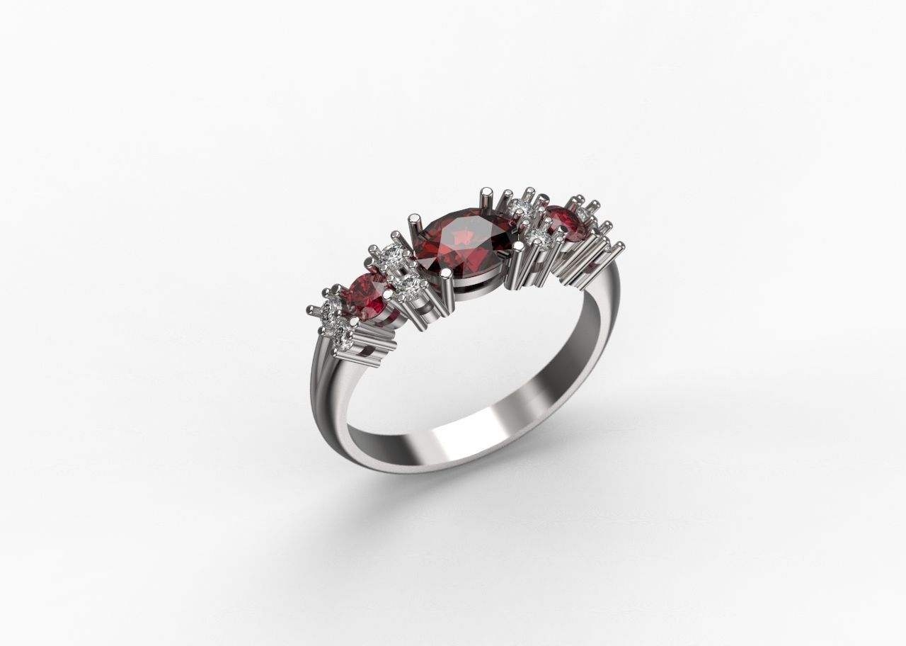  Ring Michelle  3D print model_1