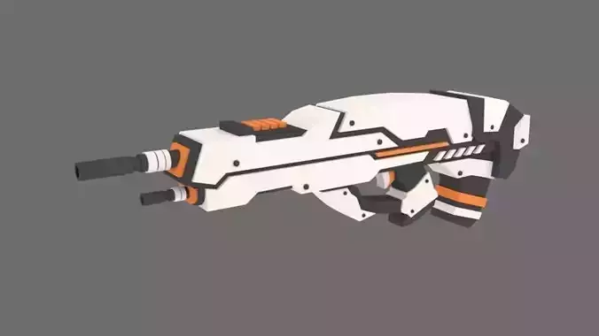 Scifi Gun 01 3D Model