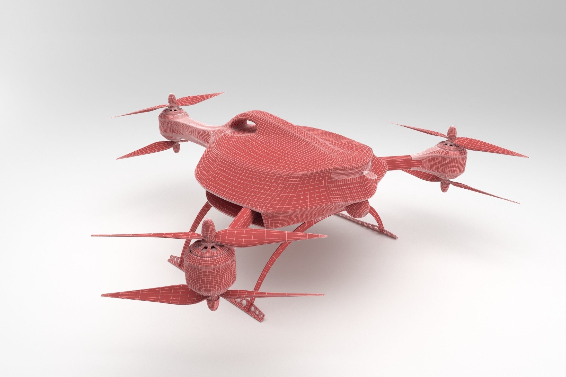 Ambulance Drone 3D model_8