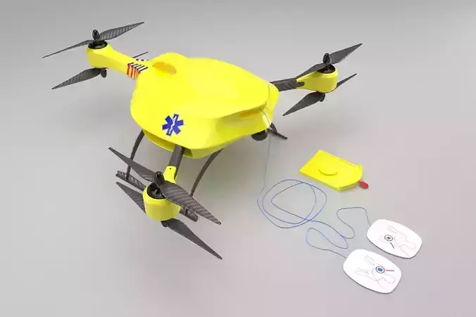Ambulance Drone 3D model