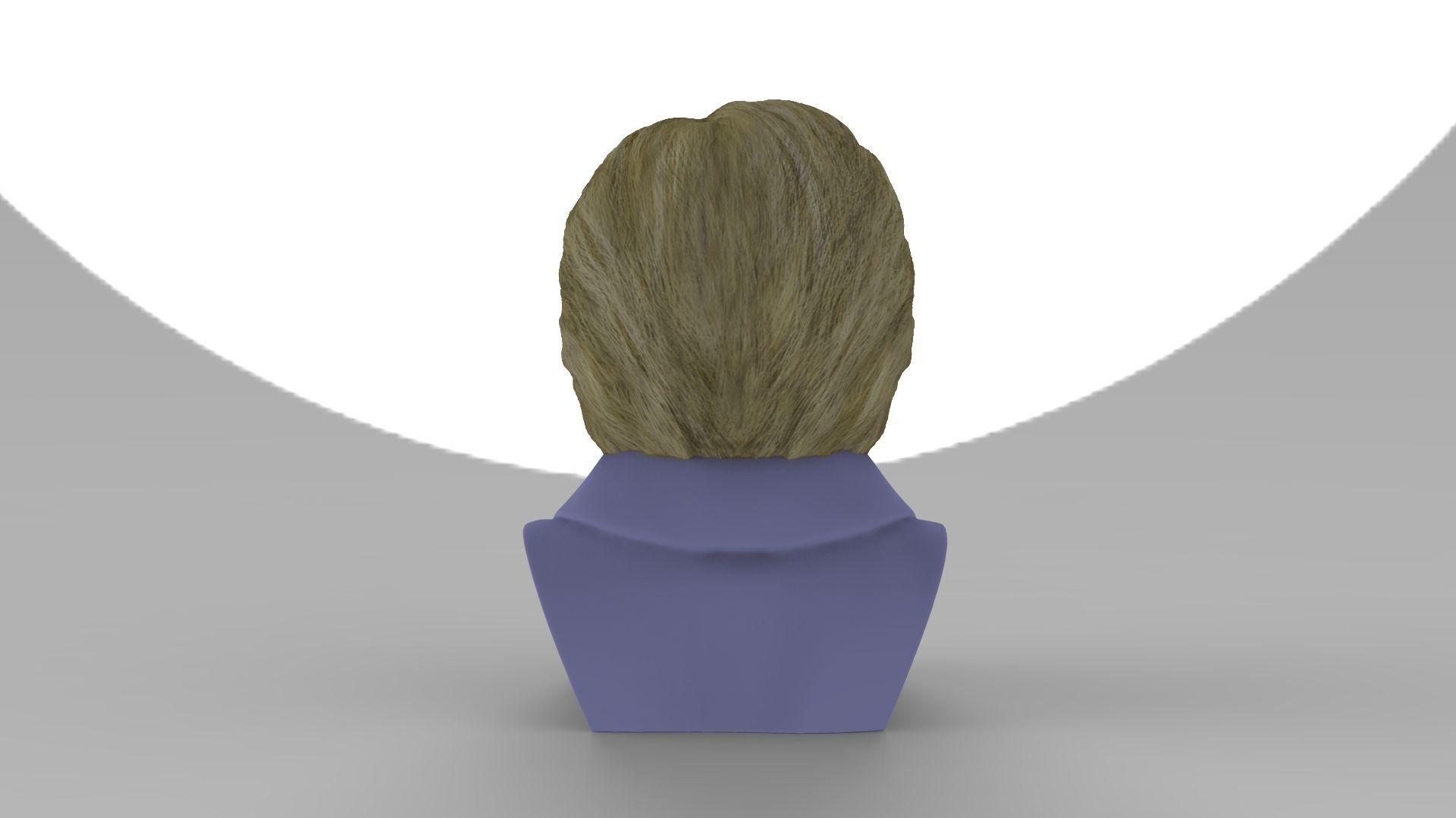 Hillary Clinton bust ready for full color 3D printing 3D print model_10
