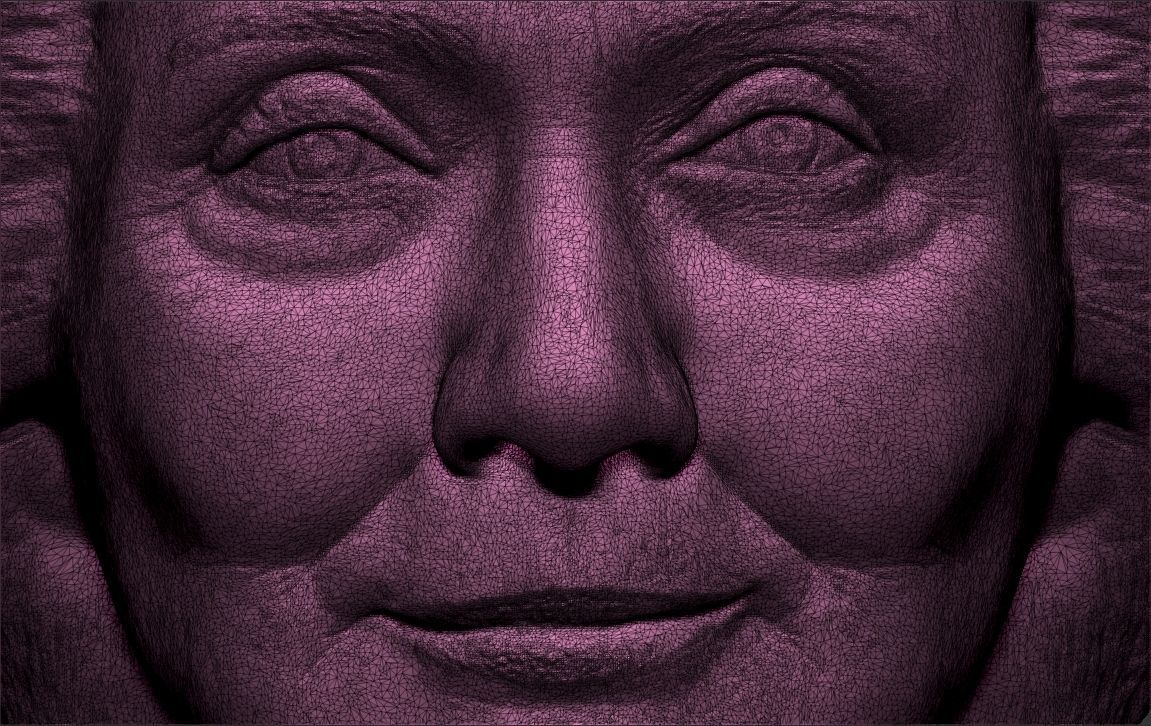 Hillary Clinton bust ready for full color 3D printing 3D print model_56