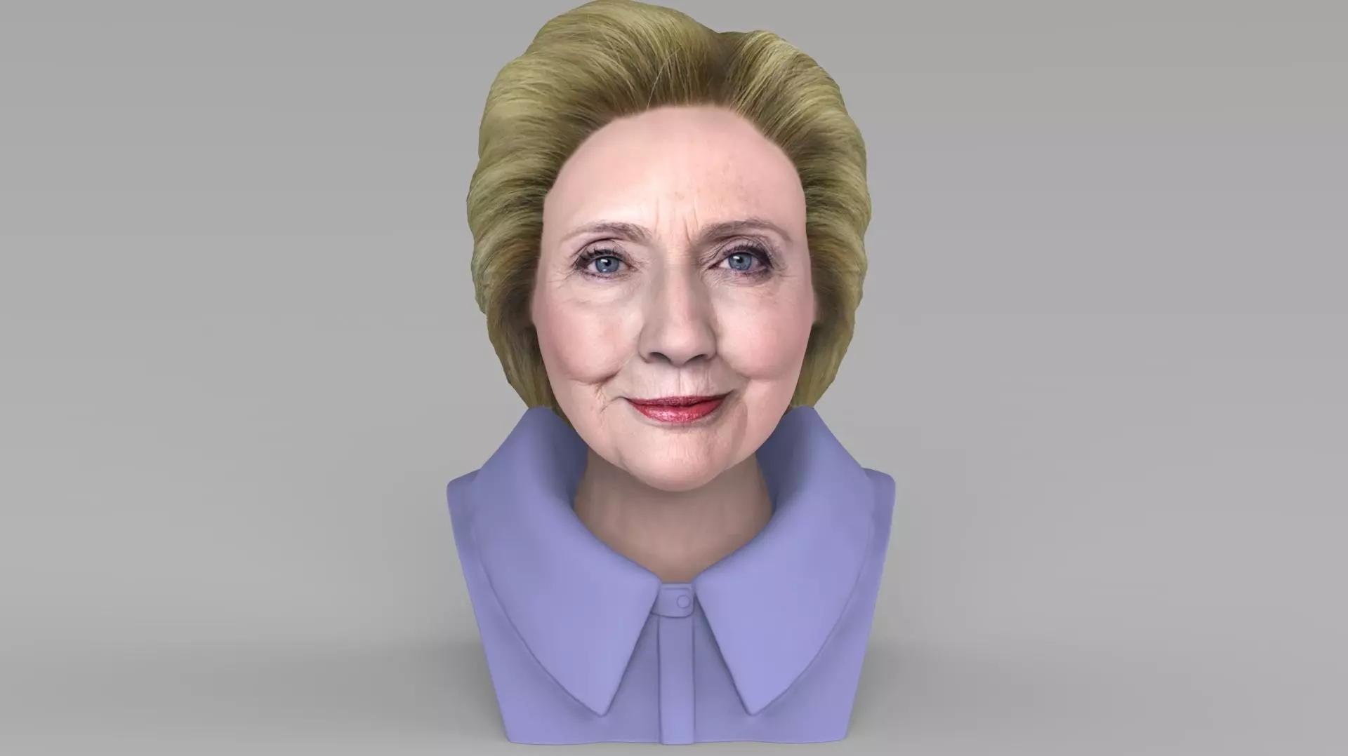 Hillary Clinton bust ready for full color 3D printing 3D print model_0