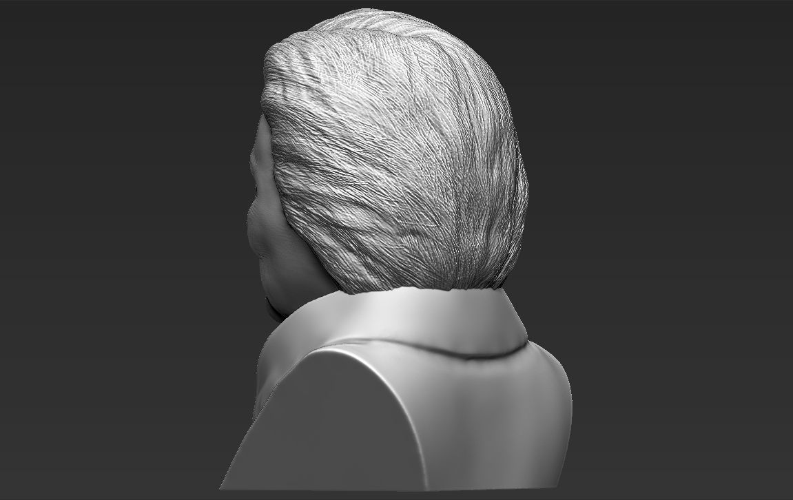 Hillary Clinton bust ready for full color 3D printing 3D print model_33
