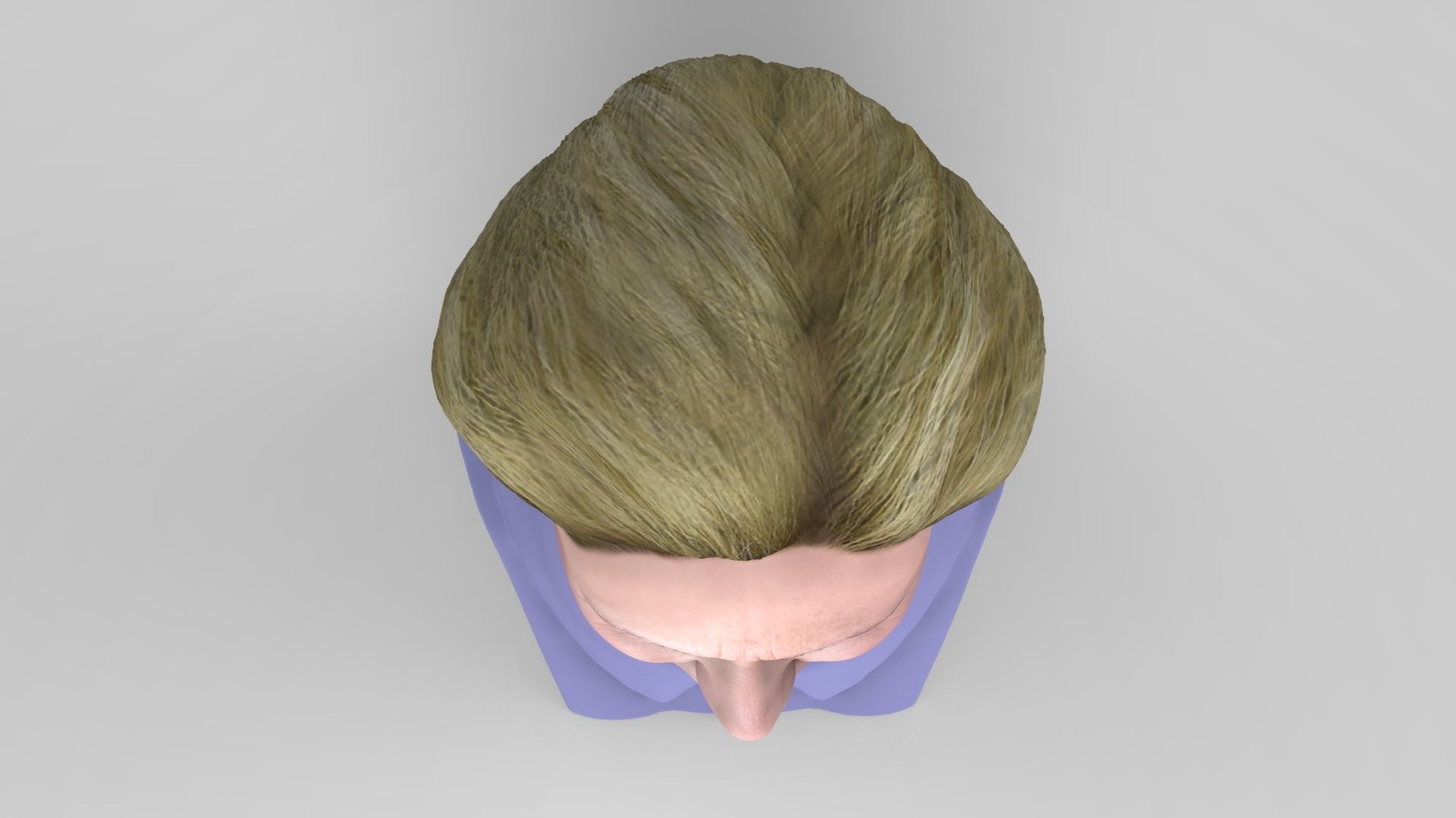 Hillary Clinton bust ready for full color 3D printing 3D print model_16