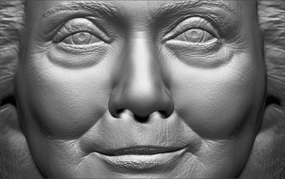 Hillary Clinton bust ready for full color 3D printing 3D print model_53