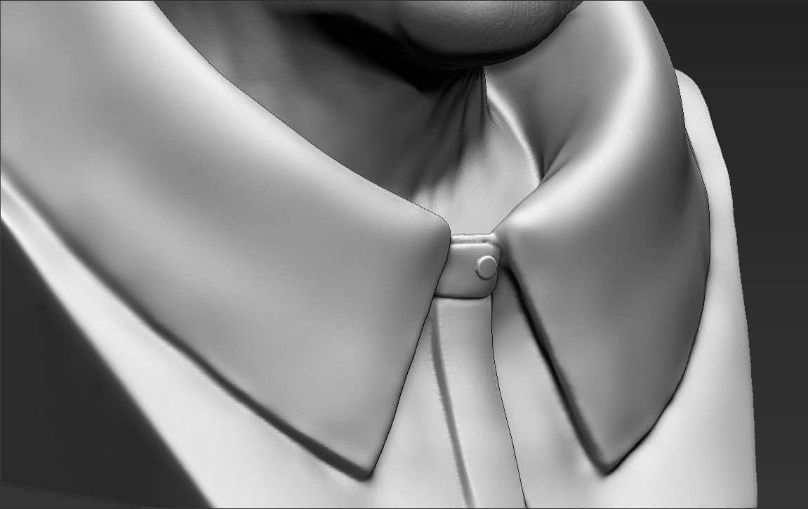 Hillary Clinton bust ready for full color 3D printing 3D print model_49