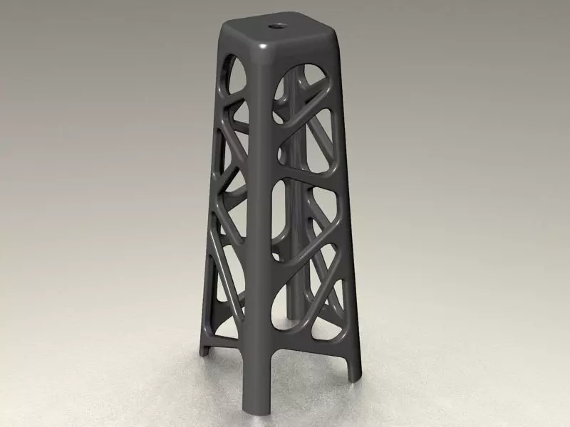 Wakanda Voronoi Stool 3D print model