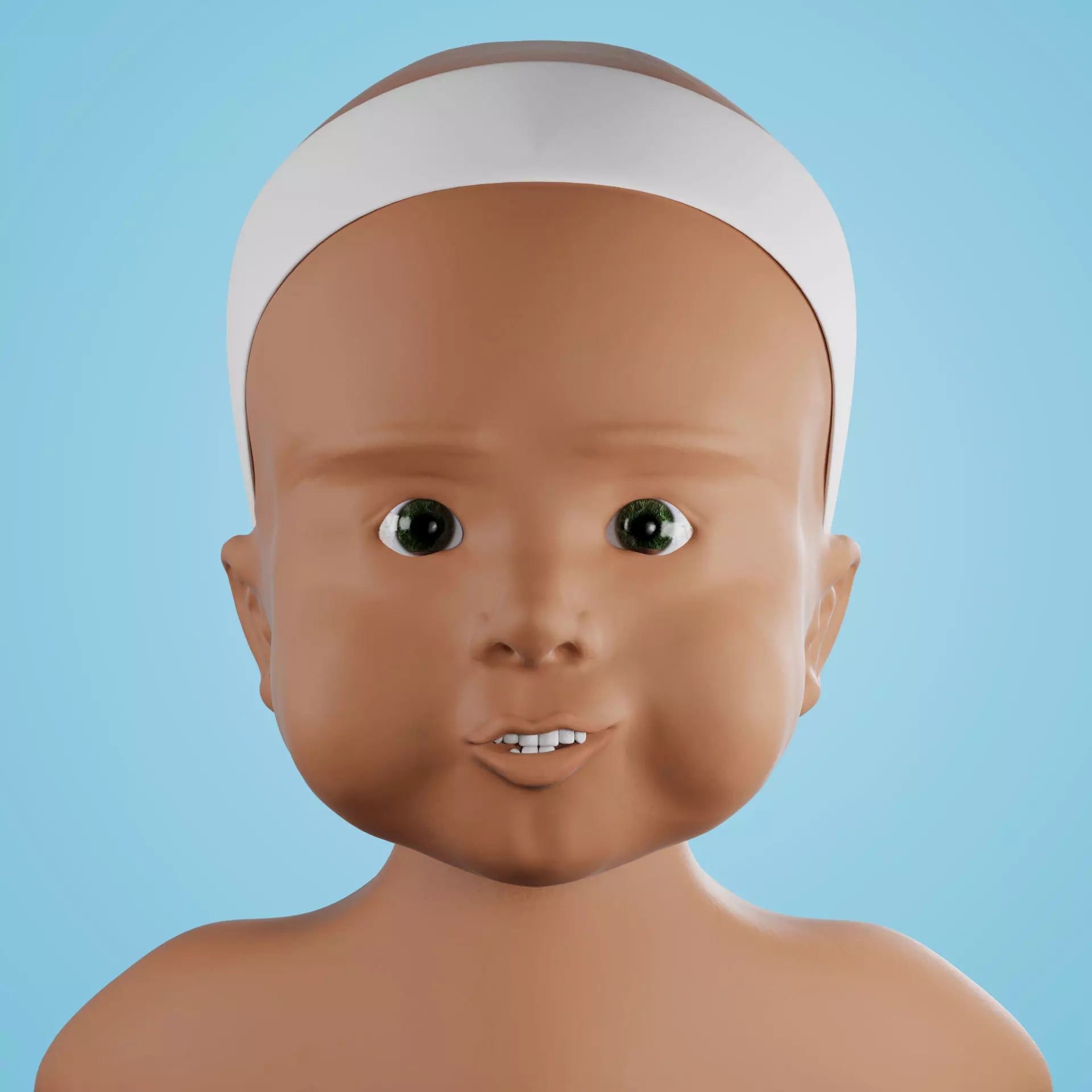 Baby Head 3D print model_0