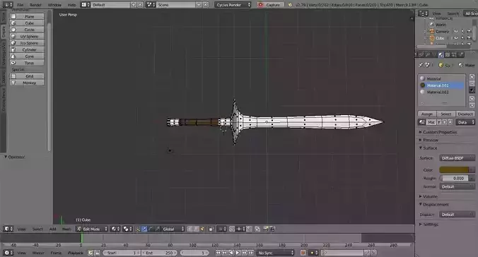 Heavy Claymore sword