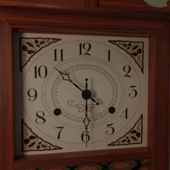 Mantle Clock 3D model_4