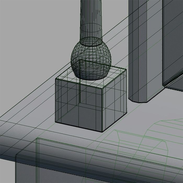 Mantle Clock 3D model_7