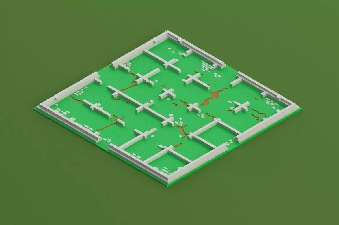 Santorini Board Game Board Free 3D print model_0