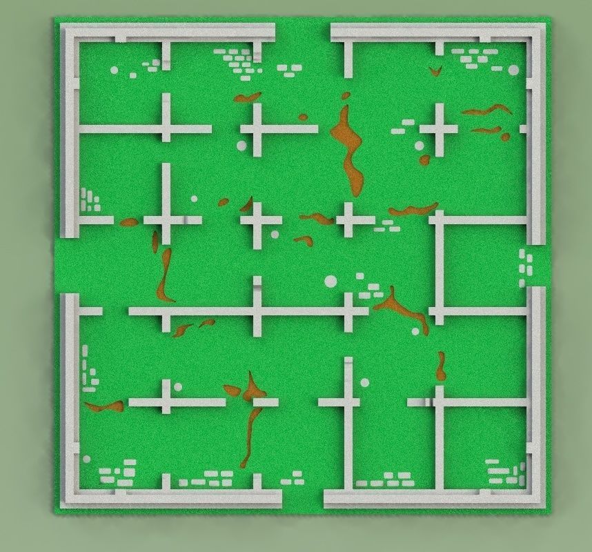 Santorini Board Game Board Free 3D print model_1