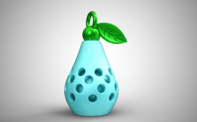 Pear Chamber Necklace 3D print model