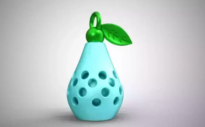 Pear Chamber Necklace 3D print model