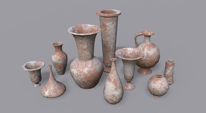 Vases PBR - Vol 4 Low-poly 3D model