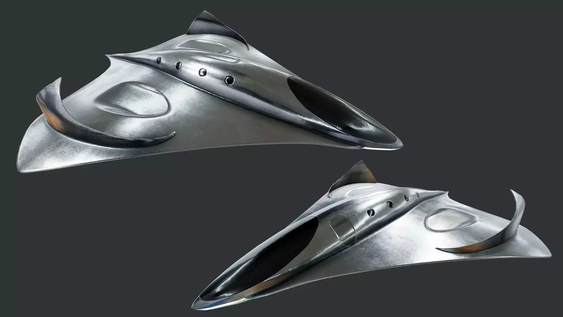 The Roswell UFO PBR Low-poly 3D model