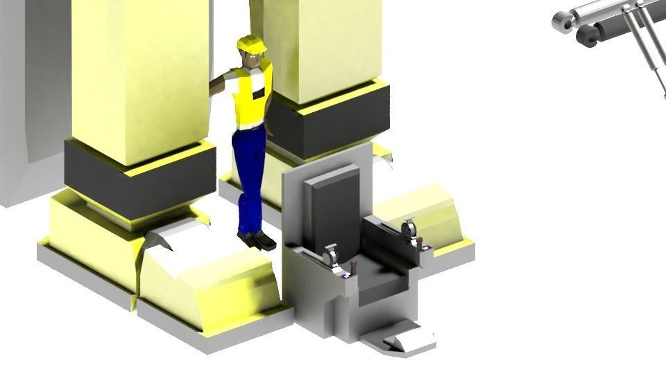 Low Poly Construction Mech -Adjutor Free low-poly 3D model_7