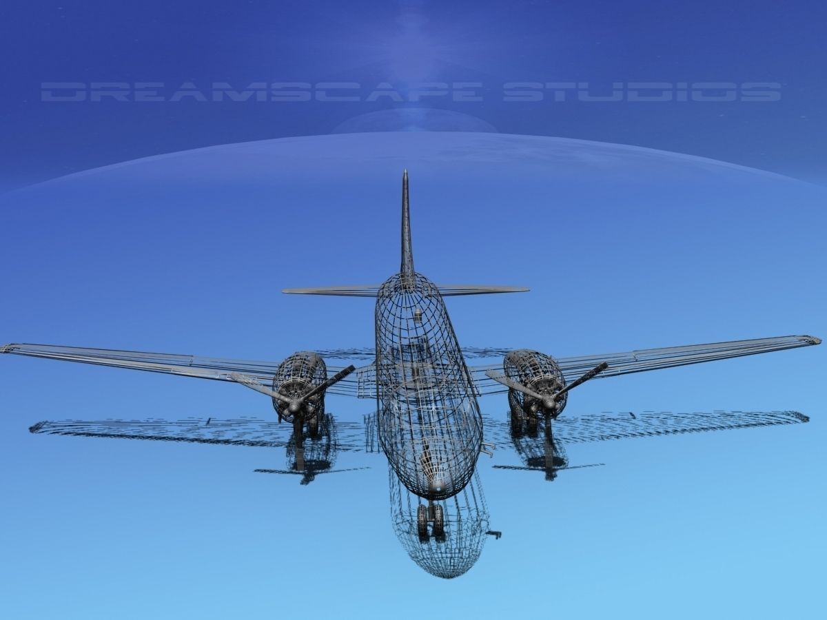 Convair CV-340 Mohawk Airlines 3D model_14