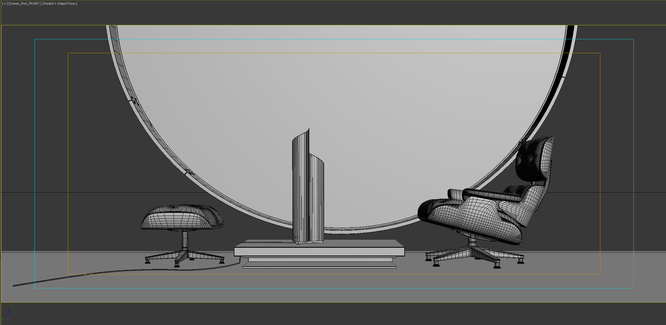 Eames Dusk Rounded  -The Third and The Seventh 3D Scene 3D model 3D model_5