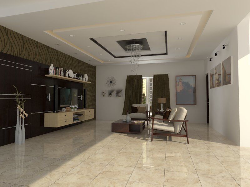 Living Room Interior Free 3D model_2