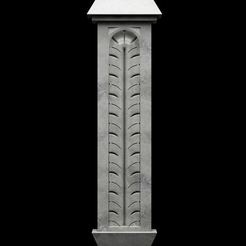 Decor marble column 3D model
