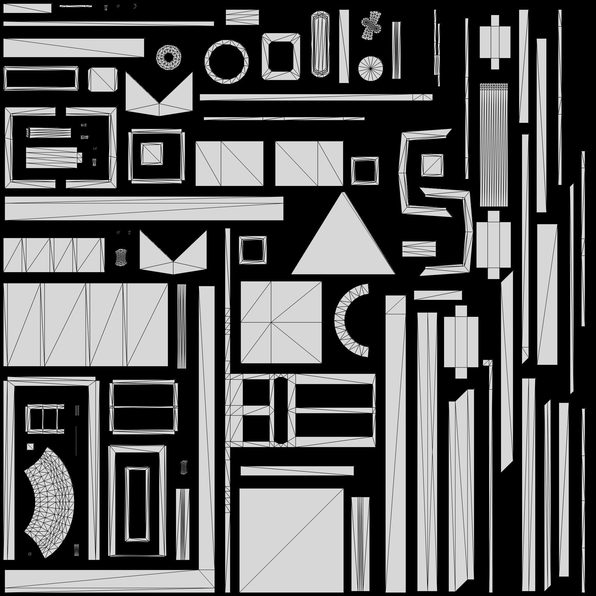 Old One-Room Schoolhouse game-ready asset Free low-poly 3D model_13