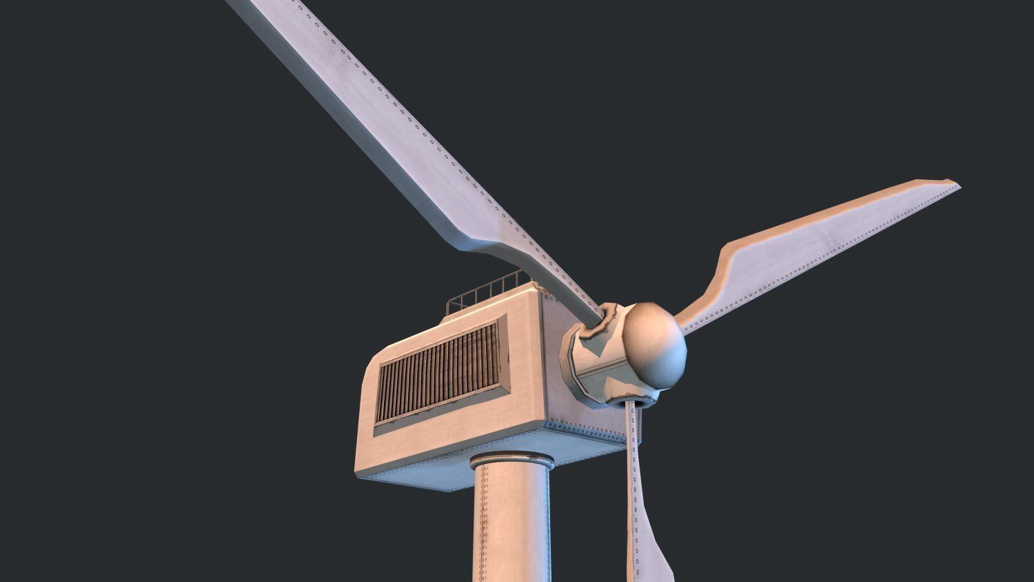 Wind Turbine - Low Poly Low-poly 3D model_4