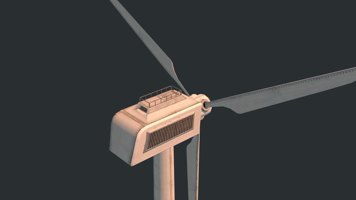 Wind Turbine - Low Poly Low-poly 3D model_2